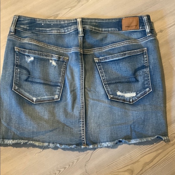 American Eagle Outfitters Blue Mini Skirt Casual - Picture 4 of 4